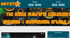 Desktop Screenshot of hotstarmusic.com